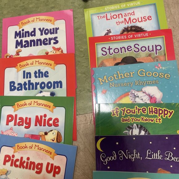 Books Of Manners Stories Of Virtue Set of 20 PI Kids Children's Book In Case - Picture 2 of 6